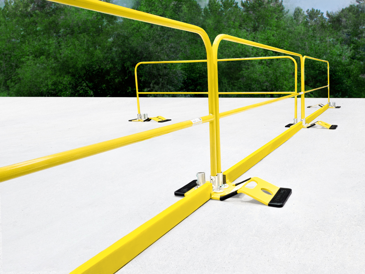 Frontline GUS10 Guardrail System Non-Penetrating Complete 100' Kit - OSHA Compliant