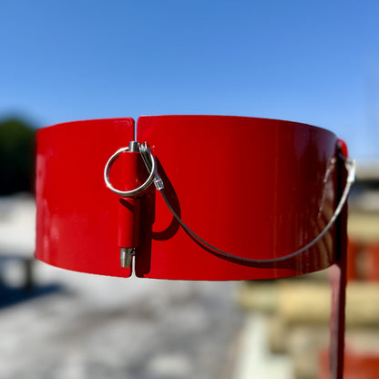 Insulating Blanket Canister Storage for Utility Bucket Trucks