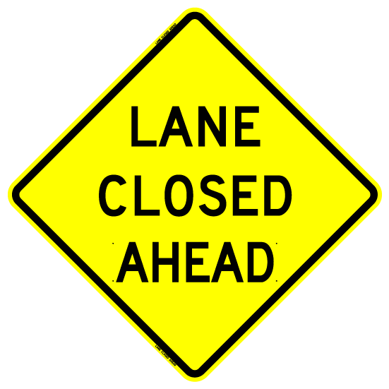 Lane Closed Ahead (RUS)