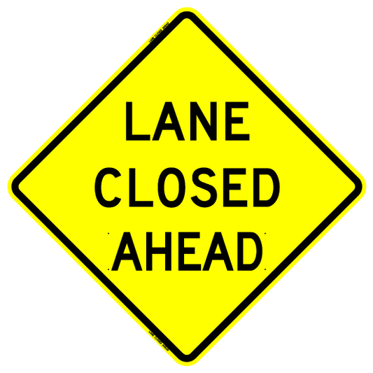 Lane Closed Ahead (RUS)