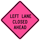 Left Lane Closed Ahead (RUS)
