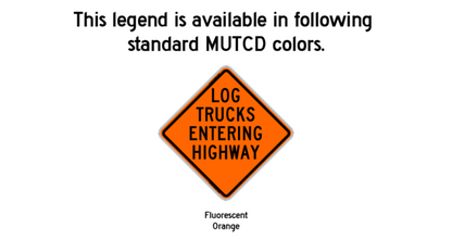 Log Trucks Entering Highway (RUS)