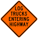 Log Trucks Entering Highway (RUS)