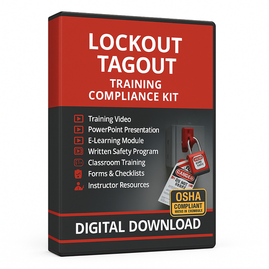 Lockout Tagout Safety Training Compliance Kit