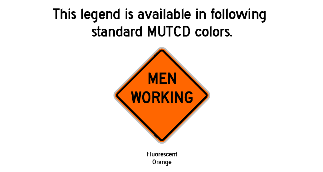 Men Working Roll-up Sign (RUS)