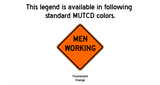 Men Working Roll-up Sign (RUS)