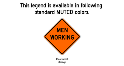 Men Working Roll-up Sign (RUS)