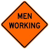 Men Working Roll-up Sign (RUS)