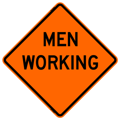 Men Working Roll-up Sign (RUS)