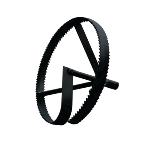 Max-Life MFG ﻿Large Diameter Concave Spoke Root Saw for Hyd. Root Cutter