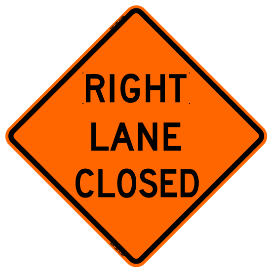Right Lane Closed (RUS)