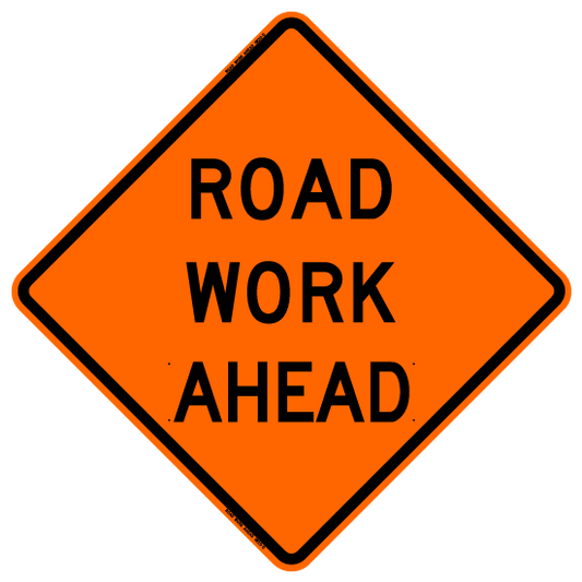Road Work Ahead Roll-up Sign (RUS)