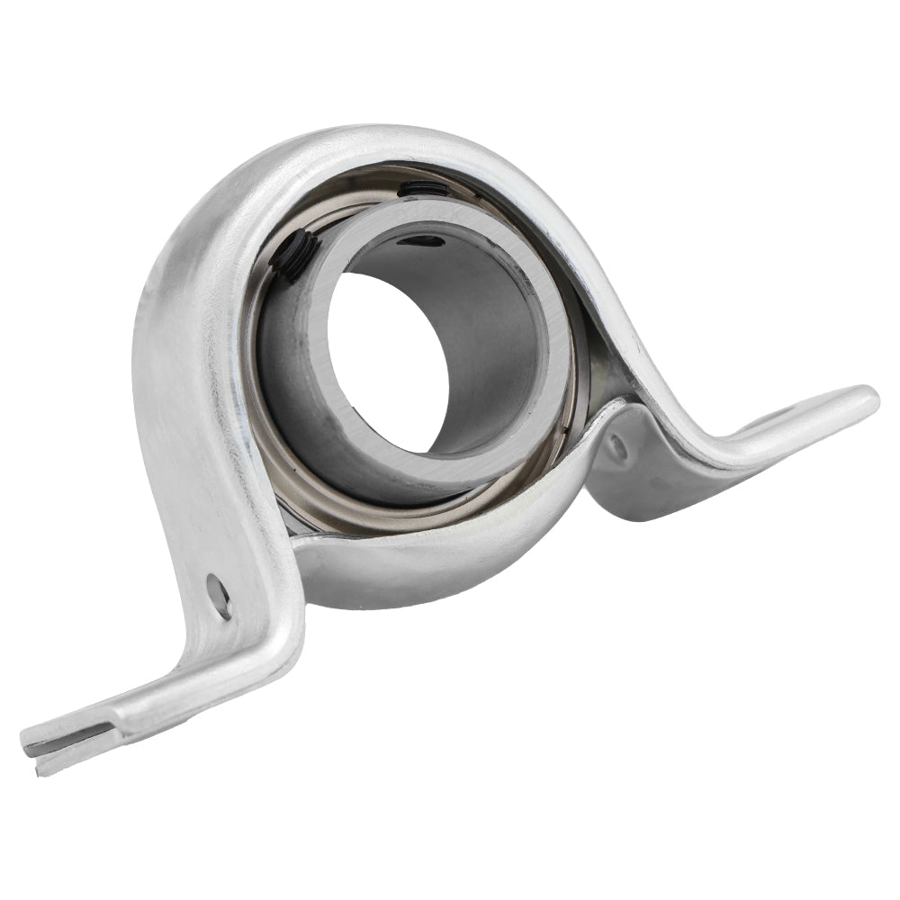 SBPP207-21, Pressed Steel Pillow Block, 1.313" Bore, with locking set screw for reliable operation.