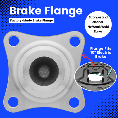 Spindle #84 - Weld-On Brake Flange - 3,500 lbs Trailer Axle