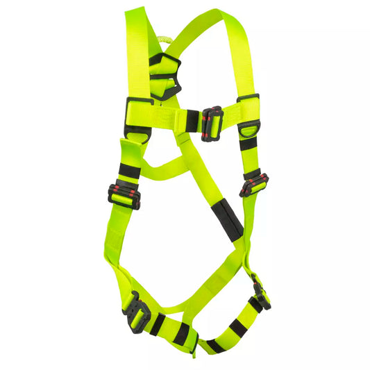 Arc Flash Full Body Harness: Soft Loop, 1D, DE MB Torso, DE MB Chest, DE QC Legs