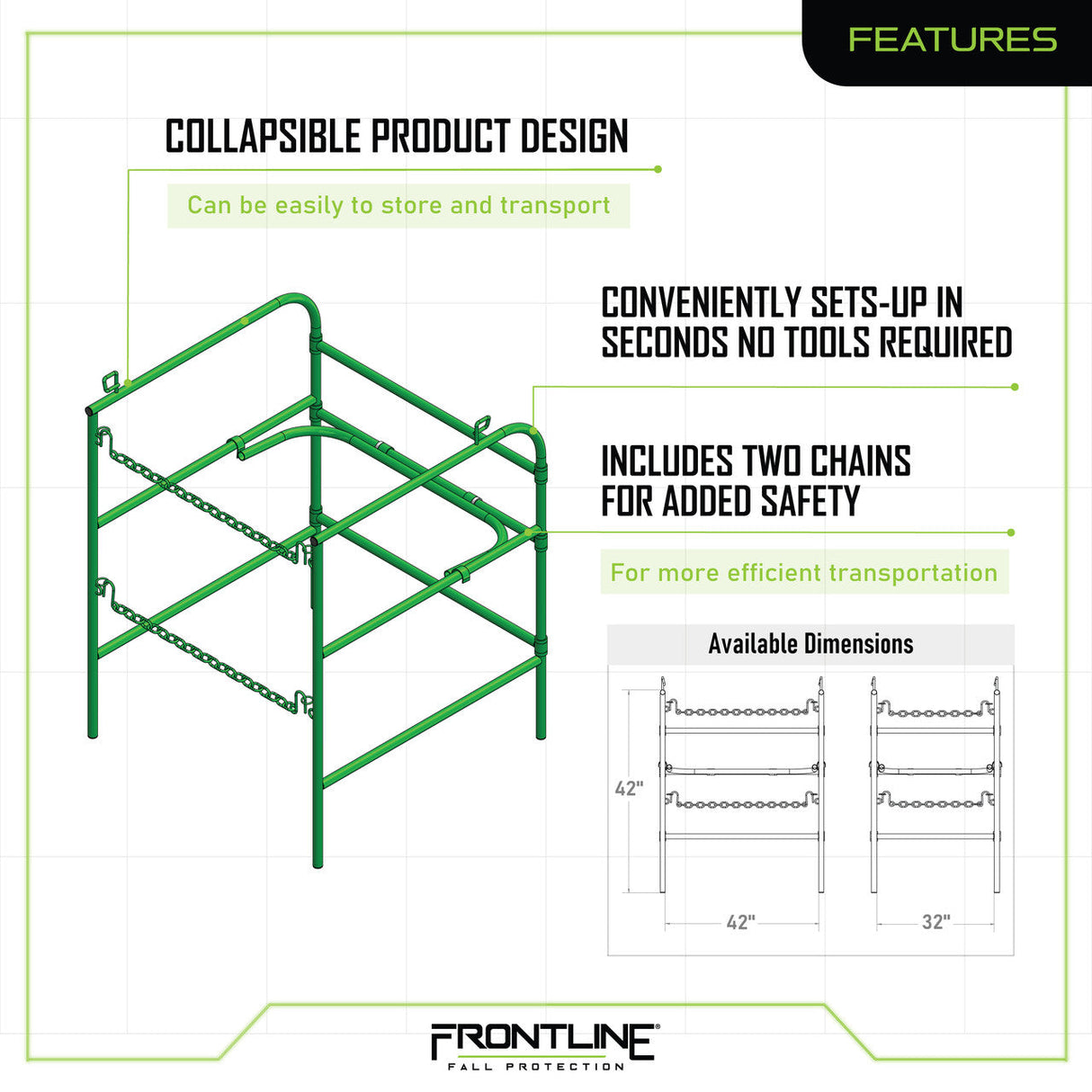 Frontline GUM Manhole Guardrail