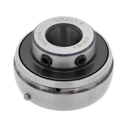 UC201-8 - Insert Bearing, 0.5" Bore (ID), Locking Set Screw