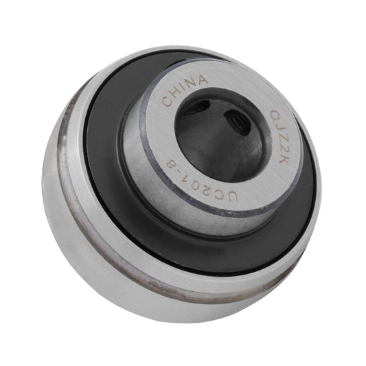 UC201-8 - Insert Bearing, 0.5" Bore (ID), Locking Set Screw