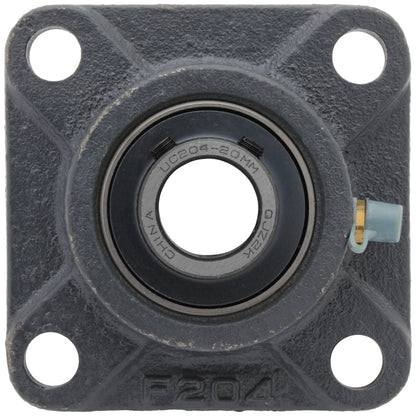 UCF204,  4-Bolt Flange Mounted Ball Bearing, 0.787" Bore (ID),  Insert Bearing: UC204,  Housing: F204