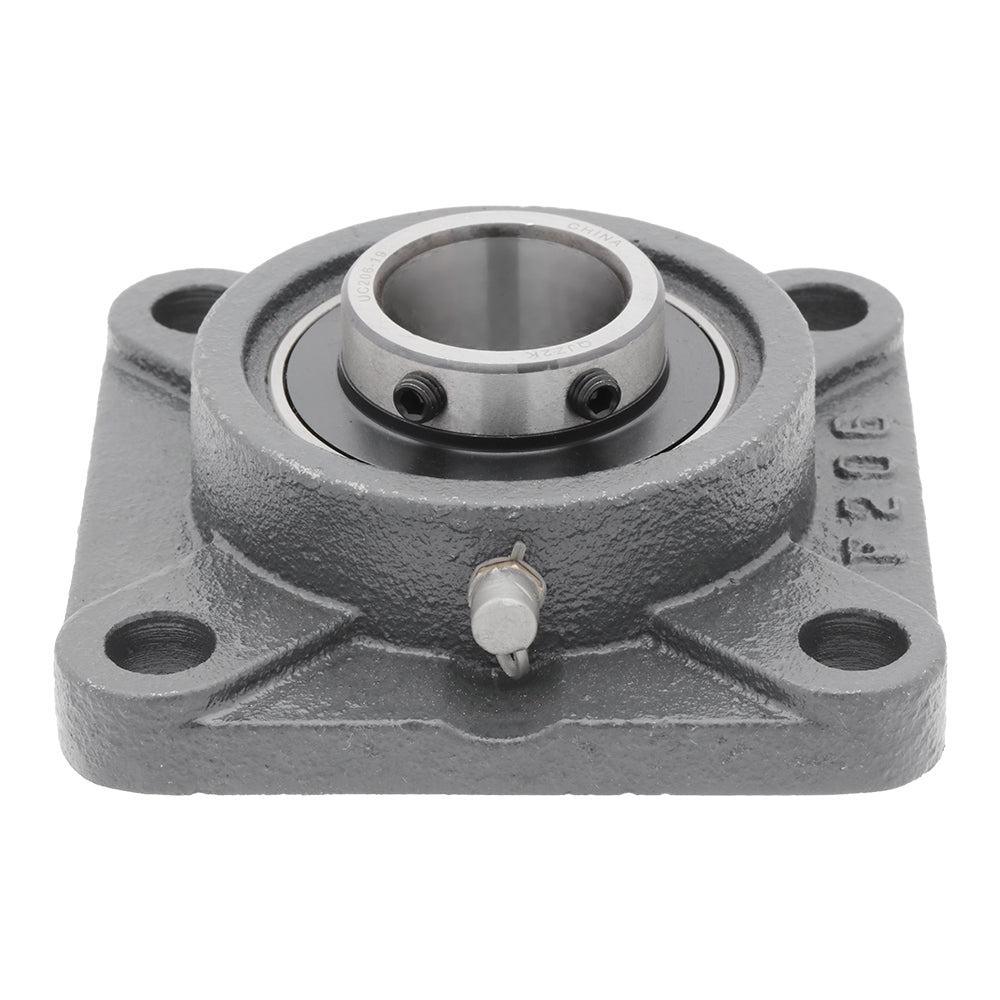 UCF206-19,  4-Bolt Flange Mounted Ball Bearing, 1.188" Bore (ID),  Insert Bearing: UC206-19,  Housing: F204