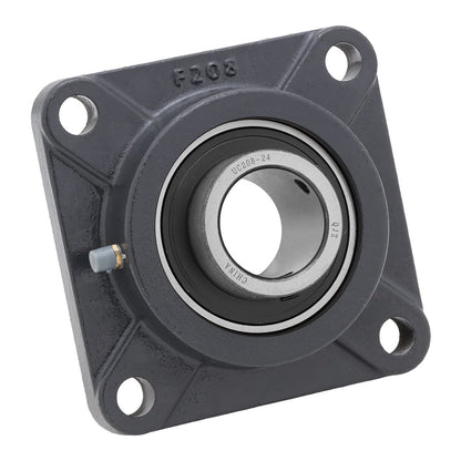 UCF208-24,  4-Bolt Flange Mounted Ball Bearing, 1.5" Bore (ID),  Insert Bearing: UC208-24,  Housing: F204