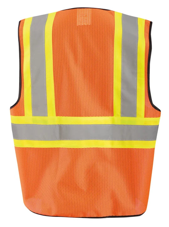 High-Visibility Value Mesh Two-Tone Safety Vest - ECO-GC2T