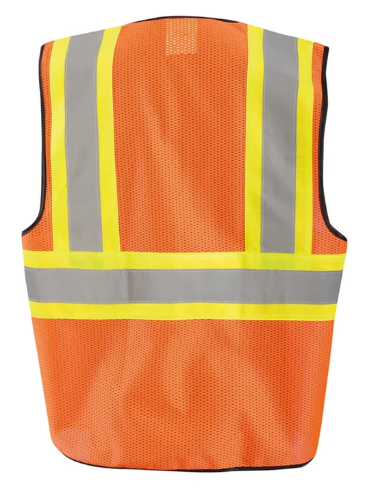 High-Visibility Value Mesh Two-Tone Safety Vest - ECO-GC2T