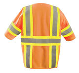 Mesh Self-Extinguishing Two-Tone Vest W/Quick Release Zipper