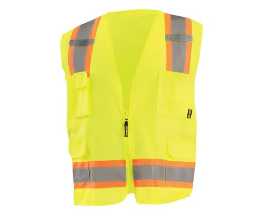 High Visibility Value Two-Tone Surveyor Solid Vest -ECO-ATRANS