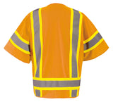 Mesh Two-Tone Surveyor Vest w/Zipper