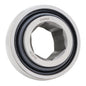 G206KPPB4 - Agricultural Bearing, 1.001 in Bore (ID) - Hex Bore