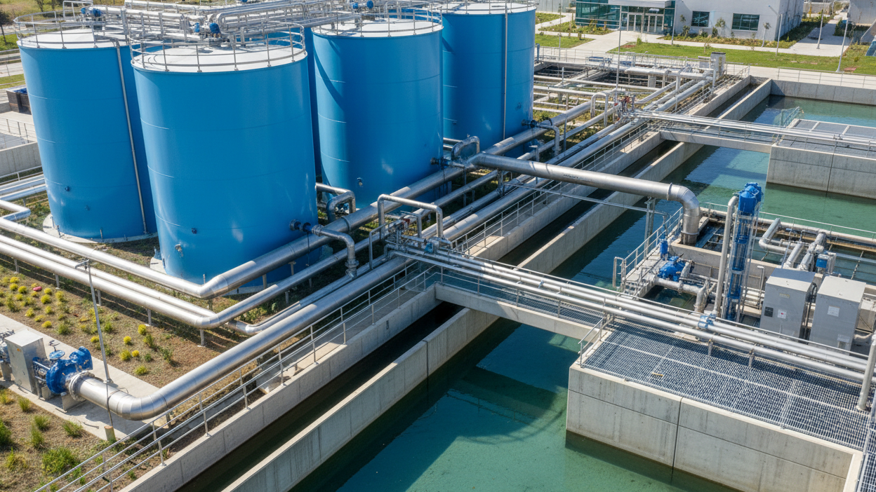 Water treatment facility banner